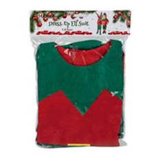 Christmas Dress-Up Elf Suit, 4 Piece, for 5-8 year olds